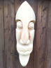 Декор. Настенная деревянная маска, материал сосна. Ручная работа, не крашена. Размеры длинна-высота 75 см, ширина 25 см, толщина 22 см.